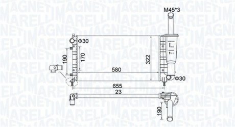 Радіатор MAGNETI MARELLI 350213183600 (фото 1)