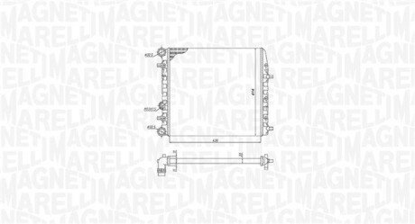 Радіатор охолодження VW Polo 01-18 MAGNETI MARELLI 350213184600