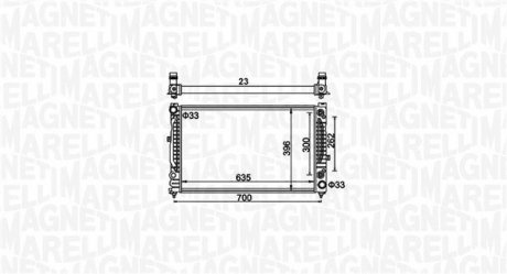 Chodnica VAG A4/A6, PASSAT (3B6) 1.9/2.5TDI MAGNETI MARELLI 350213185500