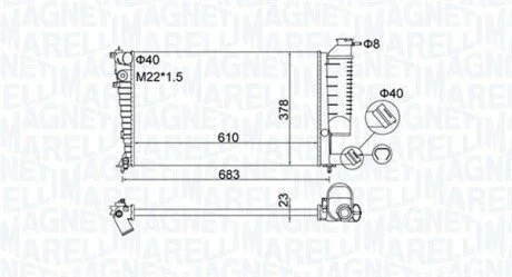 Радиатор MAGNETI MARELLI 350213189500