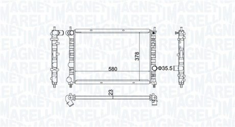 Радіатор MAGNETI MARELLI 350213192100 (фото 1)