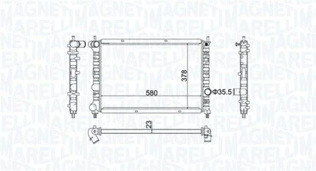 Радіатор MAGNETI MARELLI 350213192100 (фото 1)
