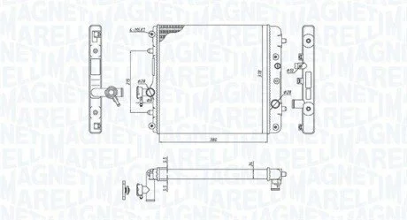 Радіатор OPEL AGILA 1.0-1.2 MAGNETI MARELLI 350213193100