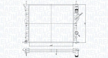 Chіodnica RENAULT CLIO II DACIA LOGAN, RENAULT CLIO II 1.4/1.6 MAGNETI MARELLI 350213194700 (фото 1)