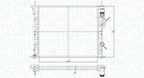 Chіodnica RENAULT CLIO II DACIA LOGAN, RENAULT CLIO II 1.4/1.6 MAGNETI MARELLI 350213194700