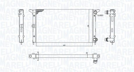 Радіатор охолодження VW Sharan 95-10 MAGNETI MARELLI 350213194900