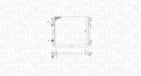 Chіodnica DACIA LOGAN 1.4/1.6 DACIA LOGAN/SANDERO 1.4/1.6 MAGNETI MARELLI 350213195200