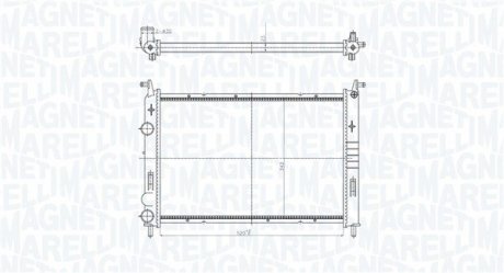 Радіатор MAGNETI MARELLI 350213196400 (фото 1)