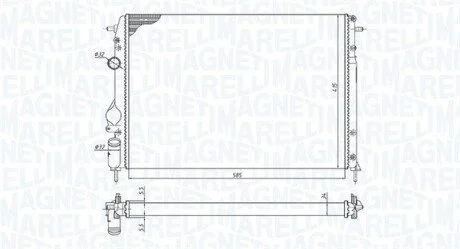 Радиатор MAGNETI MARELLI 350213198500 (фото 1)