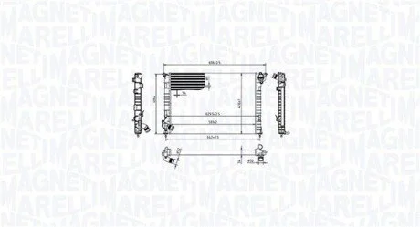 Chłodnica MINI (R50, R53) MAGNETI MARELLI 350213212700 (фото 1)