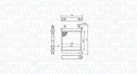 BMW Радіатор сист. охолодження 1 (F40), 2 Gran Tourer (F46), X1 (F48), X2 (F39), MINI MAGNETI MARELLI 350213214500