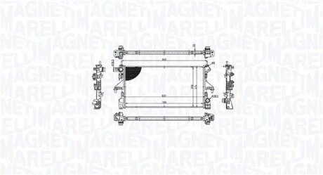 Радіатор двигуна FIAT DUCATO 2.0D 06.11- MAGNETI MARELLI 350213215300