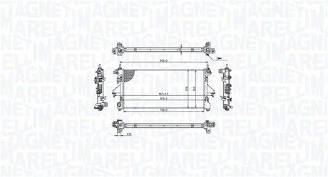 Chłodnica FIAT DUCATO 250, 290 130D MAGNETI MARELLI 350213215400