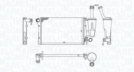 Радіатор MAGNETI MARELLI 350213381000 (фото 1)
