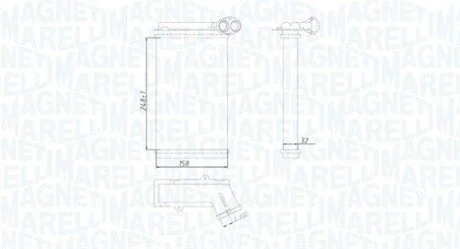 Радиатор печки MAGNETI MARELLI 350218422000
