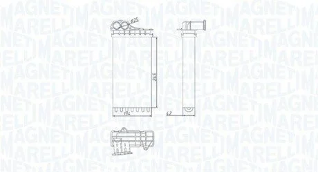 Heat Exchanger, interior heating MAGNETI MARELLI 350218436000
