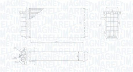 Радиатор печки MAGNETI MARELLI 350218441000 (фото 1)