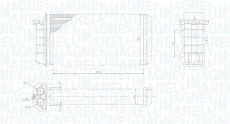 Радиатор печки MAGNETI MARELLI 350218441000