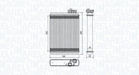 Радіатор пічки Audi A4/A5 07-15 MAGNETI MARELLI 350218471000 (фото 1)