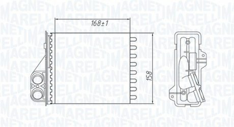 Радиатор печки MAGNETI MARELLI 350218479000 (фото 1)