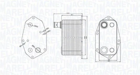 Chłodnica oleju BMW X5 (E53) 3.0d MAGNETI MARELLI 350300000200