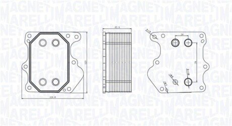 Chłodnica oleju FORD TRANSIT 2.2TDCi MAGNETI MARELLI 350300000500