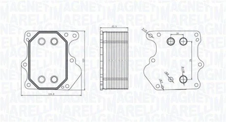 Chłodnica oleju FORD TRANSIT 2.2TDCi MAGNETI MARELLI 350300000500