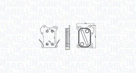 Chłodnica oleju OPEL CORSA D 1.3CDTi MAGNETI MARELLI 350300000800