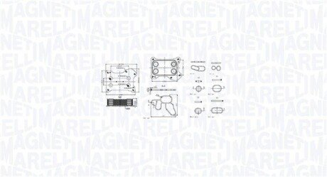 Chłodnica oleju FIAT GRANDE PUNTO 1.3D MAGNETI MARELLI 350300001300