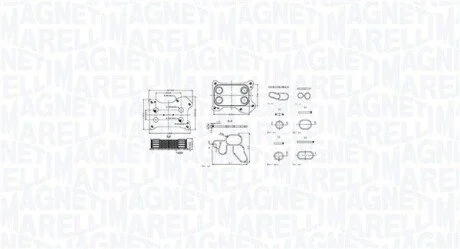 Chłodnica oleju FIAT GRANDE PUNTO 1.3D MAGNETI MARELLI 350300001300