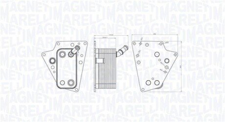 Chłodnica oleju OPEL ZAFIRA B 1.9CDTi MAGNETI MARELLI 350300001500