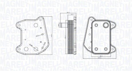 Chłodnica oleju MERCEDES A-CLASS W169 180 CDI MAGNETI MARELLI 350300001700