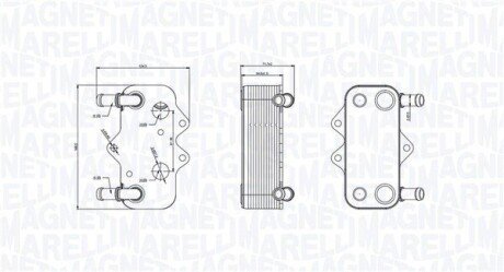 Chłodnica oleju OPEL ASTRA G 2.0DTI 16V MAGNETI MARELLI 350300002100