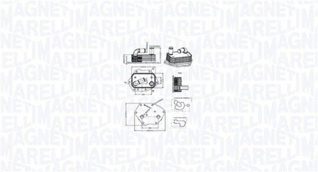 Chłodnica oleju LAND ROVER FREELANDER II 2.2TD4 MAGNETI MARELLI 350300002600