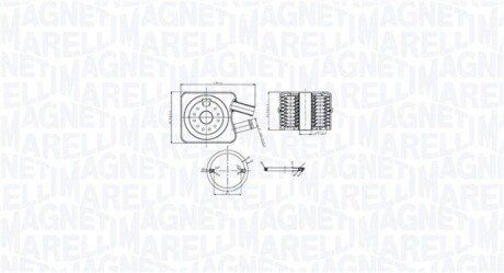 Chłodnica oleju VW GOLF V (1K1) 1.9TDI MAGNETI MARELLI 350300003200