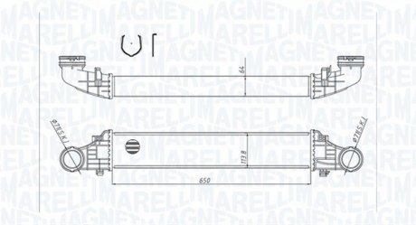 Intercooler MERCEDES CLASSE E MAGNETI MARELLI 351319204180 (фото 1)