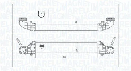 Intercooler MERCEDES CLASSE E MAGNETI MARELLI 351319204180 (фото 1)
