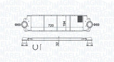 Intercooler, charger MAGNETI MARELLI 351319204200