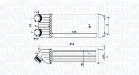 Intercooler CITROEN/PEUGEOT C3, 207 MAGNETI MARELLI 351319204250 (фото 1)