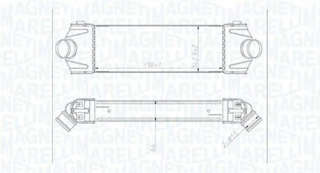 Радіатор інтеркулера Ford Transit 2.4DI 00- MAGNETI MARELLI 351319204320