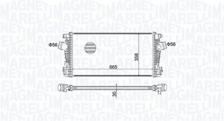 Intercooler OPEL ASTRA J MAGNETI MARELLI 351319204570