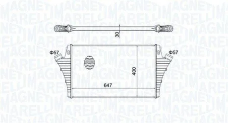 Intercooler OPEL VECTRA C MAGNETI MARELLI 351319204650