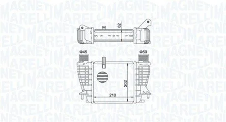 Intercooler RENAULT CLIO III/MODUS MAGNETI MARELLI 351319204710