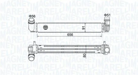 Интеркулер MAGNETI MARELLI 351319204730