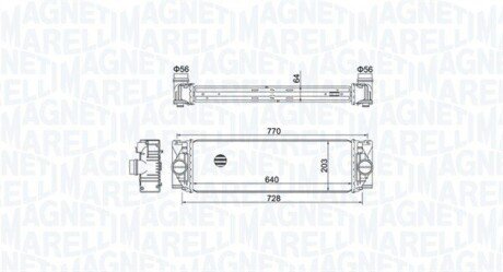 Intercooler MERCEDES/VW SPRINTER, CRAFTER MAGNETI MARELLI 351319205050