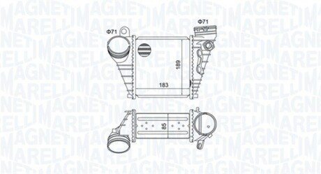 Intercooler VAG A3, OCTAVIA, GOLF IV MAGNETI MARELLI 351319205230