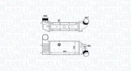 Intercooler CITROEN/PEUGEOT C5, 406/607 2.0HDI MAGNETI MARELLI 351319205250