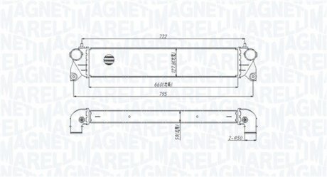 Intercooler FIAT/SUZUKI SEDICI, SX4 MAGNETI MARELLI 351319205300 (фото 1)