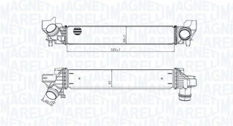 Intercooler, charger MAGNETI MARELLI 351319205450 (фото 1)