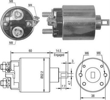 Соленоид OPEL Combo 1.7D- HITACHI MAGNETI MARELLI 940113050022 (фото 1)